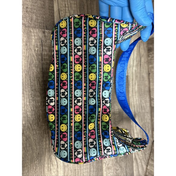 2 Harajuku Lovers Gwen Stefani Colorful Purse Crossbody Bag Smiley face Hearts - Picture 7 of 16